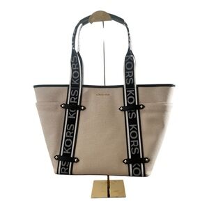 Michael Kors Cream Tote with Logo Straps